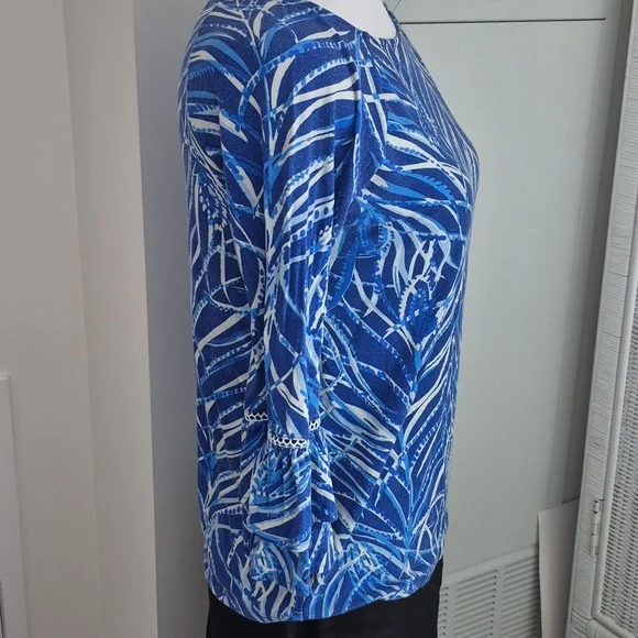 Lilly Pulitzer Laddie Top In Twilight Blue Early Riser Size XXS - Picture 8 of 8